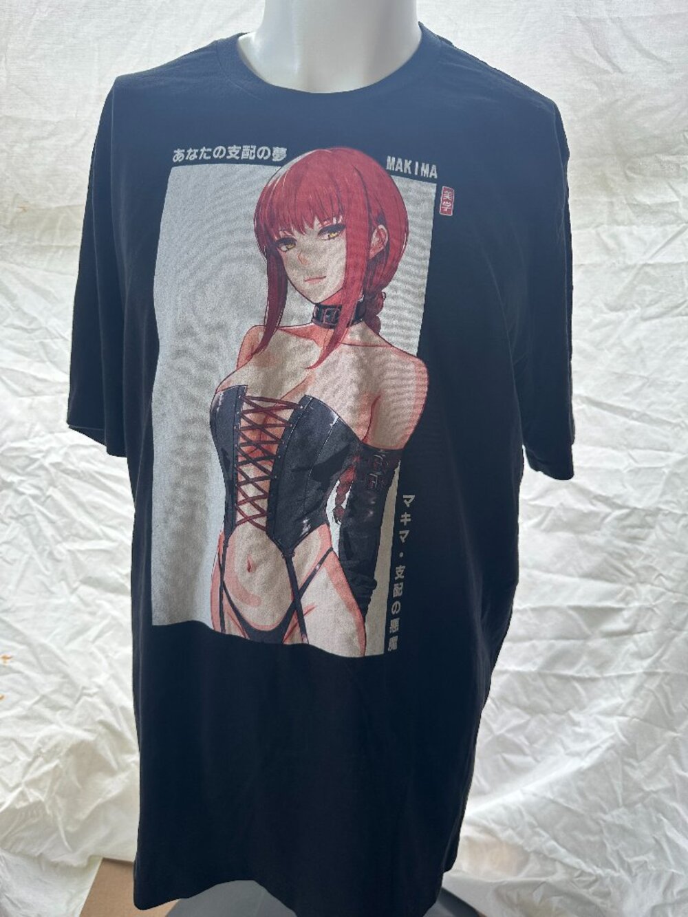Makima Chainsaw Man Men's Black Shirt Size 2XL Bella Canvas Cotton